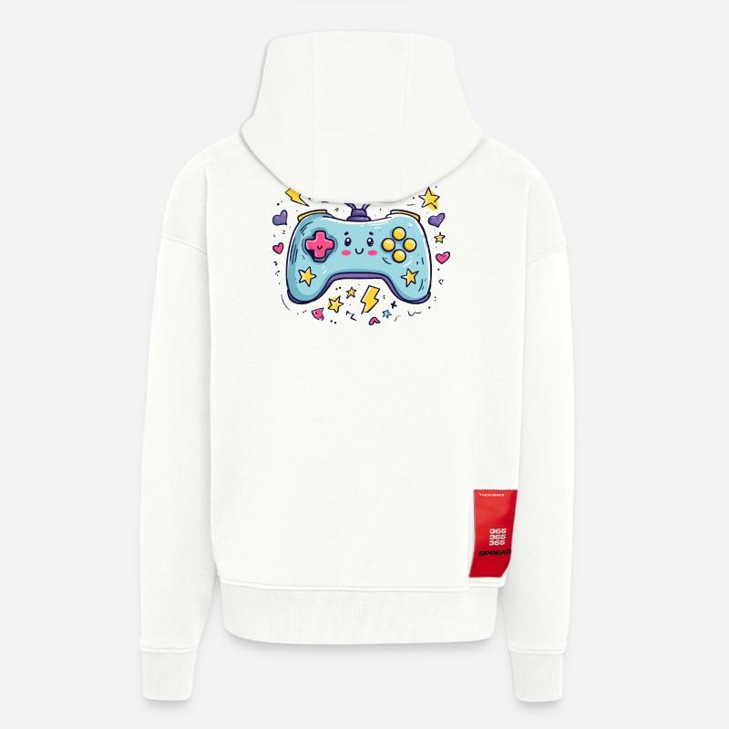 Kawaii Controller Herzfreude - Zip Hoodie - made by SPREAD - OFF WHITE