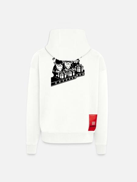Weight Assembly Line Gifts Factory - Zip Hoodie - made by SPREAD - OFF WHITE
