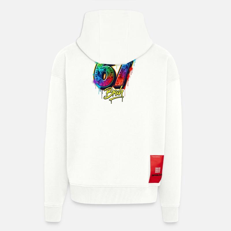 6 7 Meme – Graffiti Bruh Edition - Zip Hoodie - made by SPREAD - OFF WHITE