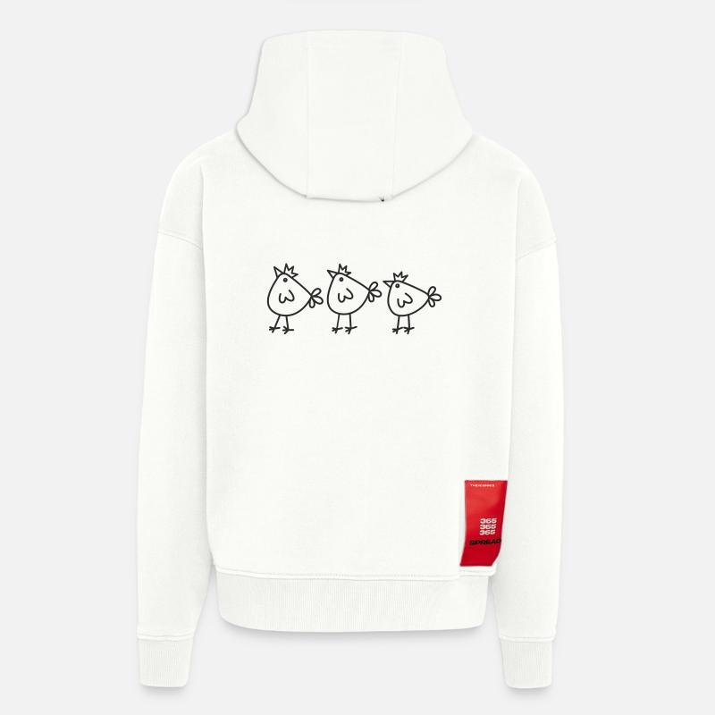 Chick Crowns Star Arch Three Kings - Zip Hoodie - made by SPREAD - OFF WHITE