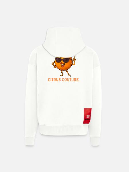 Sun Orange Couture - Zip Hoodie - made by SPREAD - OFF WHITE