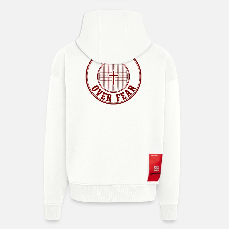 Glaube über Angst Emblem - Zip Hoodie - made by SPREAD - OFF WHITE