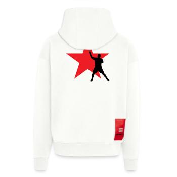 Badminton - Sport - Racket - Zip Hoodie - made by SPREAD - OFF WHITE - Back