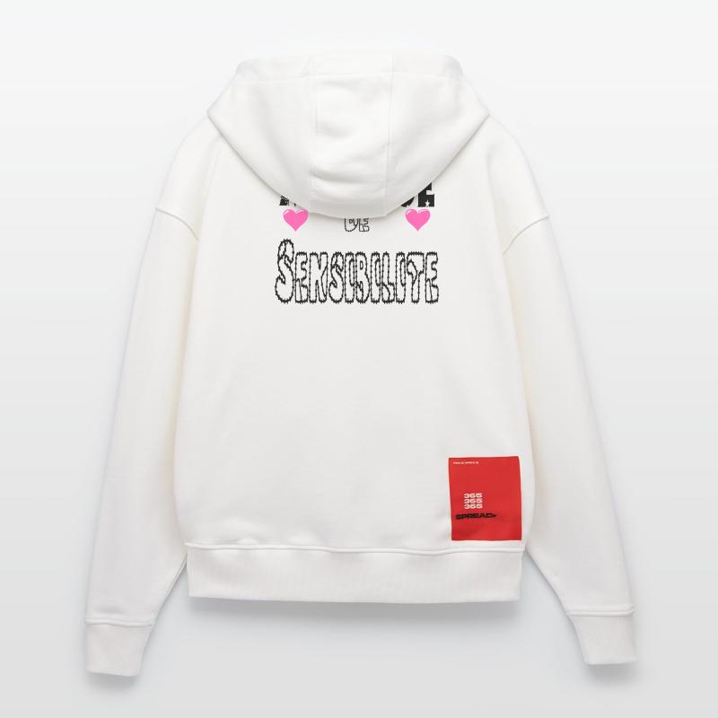 Lacking Sensitivity Zip Hoodie - made by SPREAD