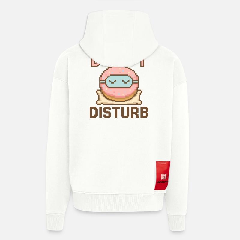 Donut Disturb – Süßer Schlafmodus - Zip Hoodie - made by SPREAD - OFF WHITE