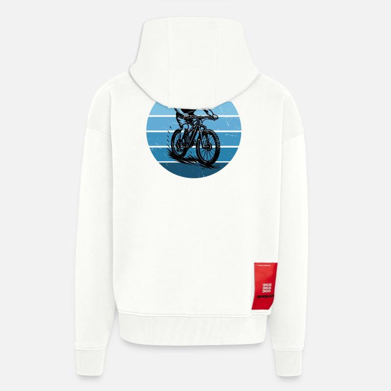 Déclaration directe sur le VTT - Veste à capuche bio épaisse oversize fabriqué en UE - OFF WHITE