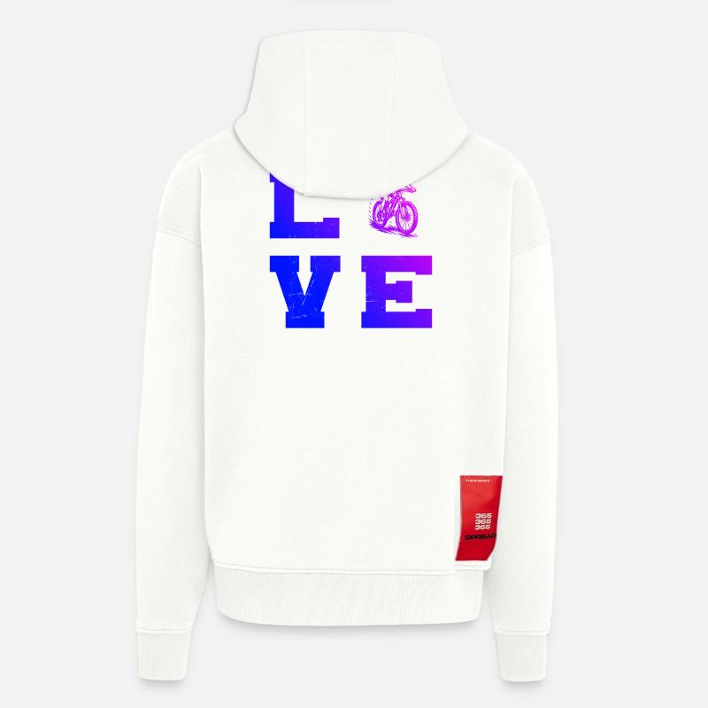Déclaration directe sur le VTT - Veste à capuche bio épaisse oversize fabriqué en UE - OFF WHITE