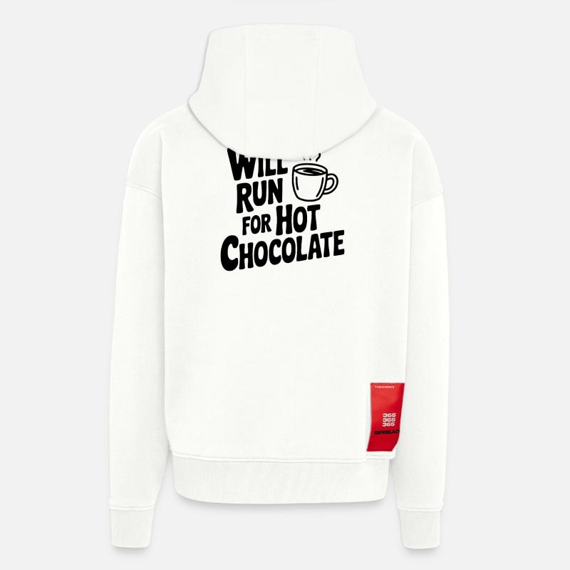 Will Will Hot Chocolate holen - Zip Hoodie - made by SPREAD - OFF WHITE
