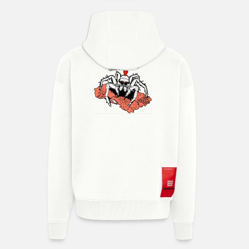 I ONLY HAVE EYES FOR YOU! (spider) - Zip Hoodie - made by SPREAD - OFF WHITE