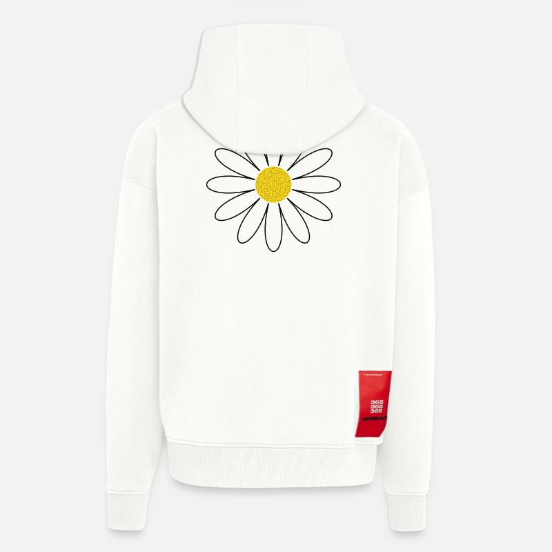 Gänseblümchen Blüte Blume - Zip Hoodie - made by SPREAD - OFF WHITE