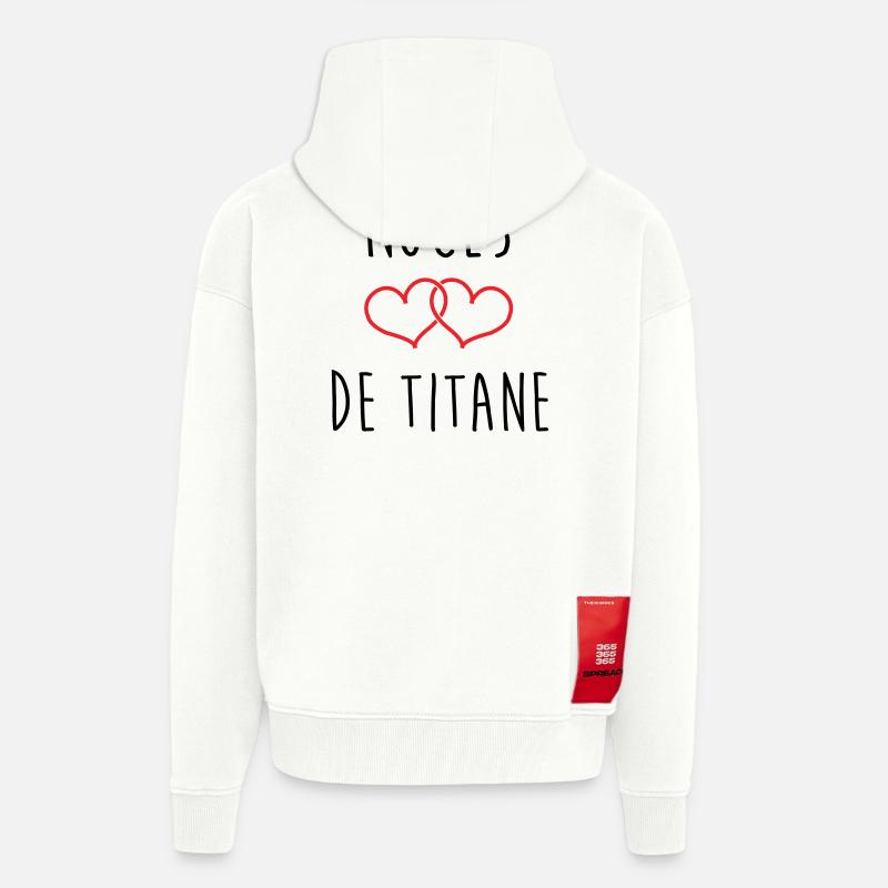 Titanium-Hochzeit 72 Jahre Ehe - Zip Hoodie - made by SPREAD - OFF WHITE
