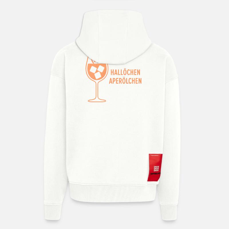 Hallöchen Aperölchen Party Spritz Gift Idea - Zip Hoodie - made by SPREAD - OFF WHITE