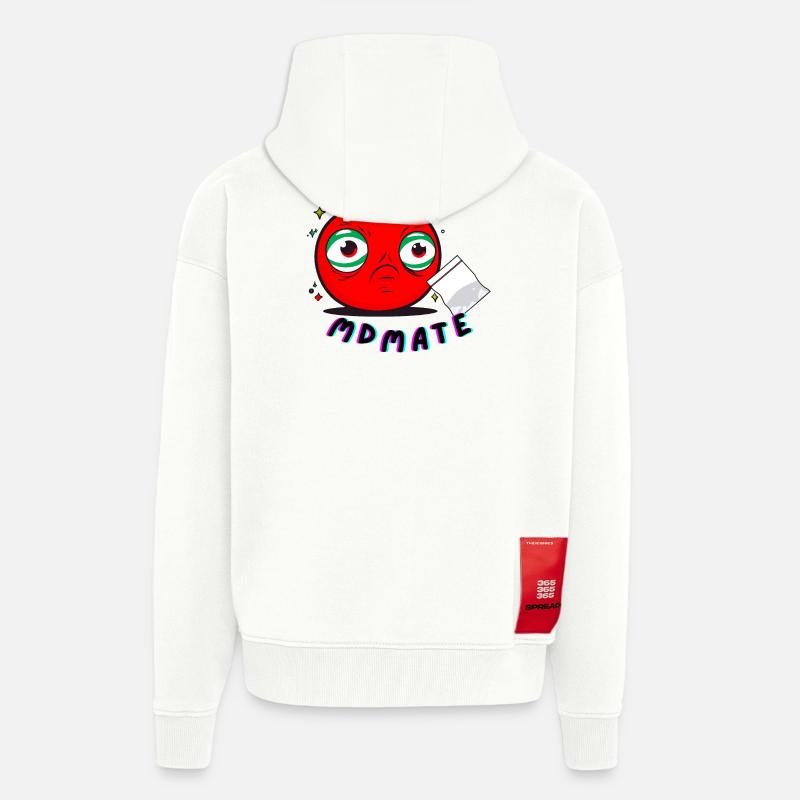 MDMATE - Tomate mit Kick - Zip Hoodie - made by SPREAD - OFF WHITE
