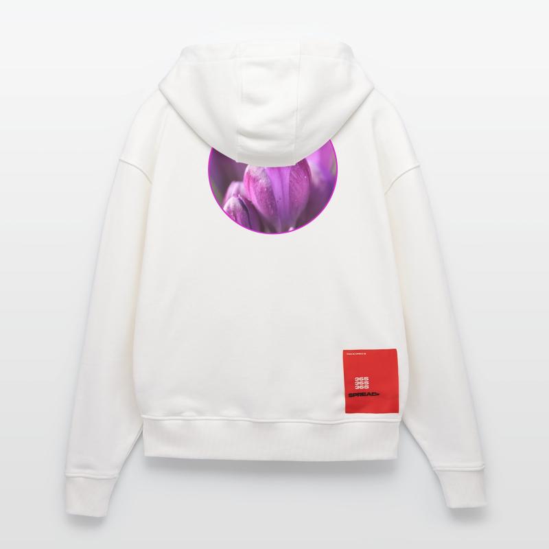 Crocus Crocus Fleurs violettes Crocus Bourgeon de crocus Veste à capuche bio épaisse oversize fabriqué en UE