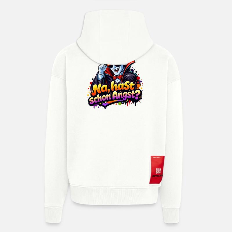 drakula-comic-spruch - Zip Hoodie - made by SPREAD - OFF WHITE