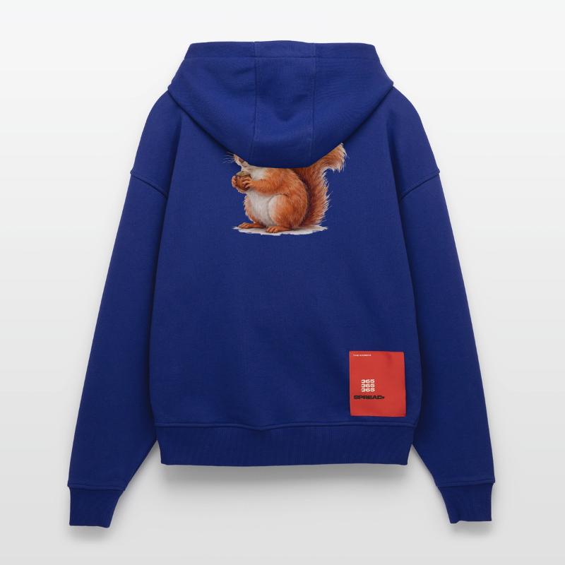 Eichhörnchen mit Eichel Illustration Zip Hoodie - made by SPREAD