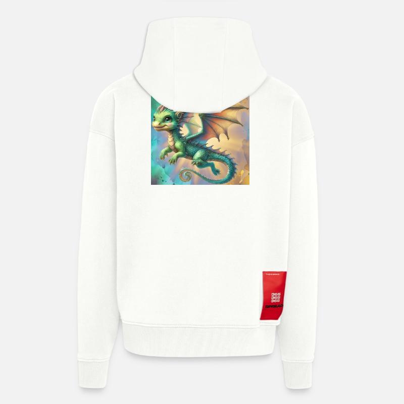 Drache - Zip Hoodie - made by SPREAD - OFF WHITE