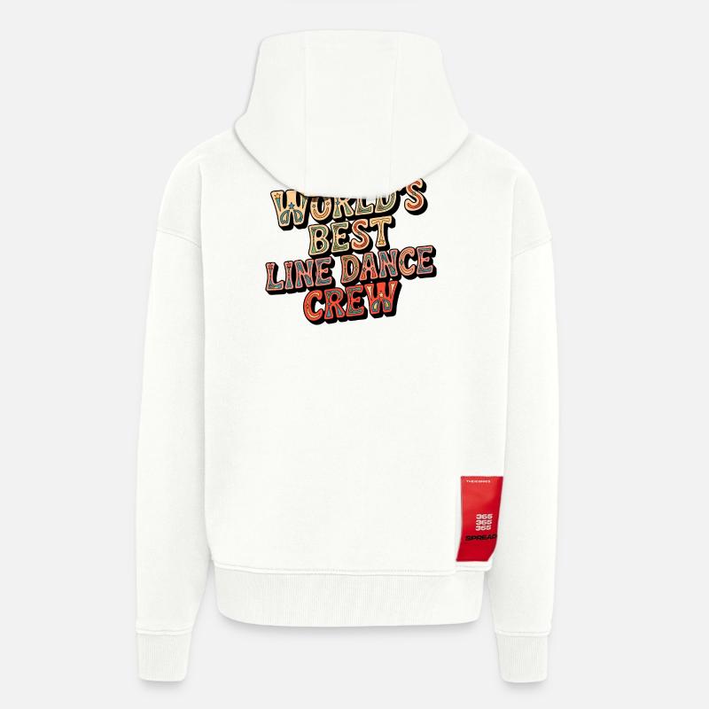 World's Best Line Dance Crew - Zip Hoodie - made by SPREAD - OFF WHITE