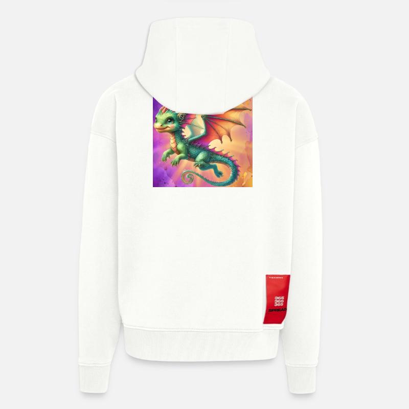 Drache - Zip Hoodie - made by SPREAD - OFF WHITE