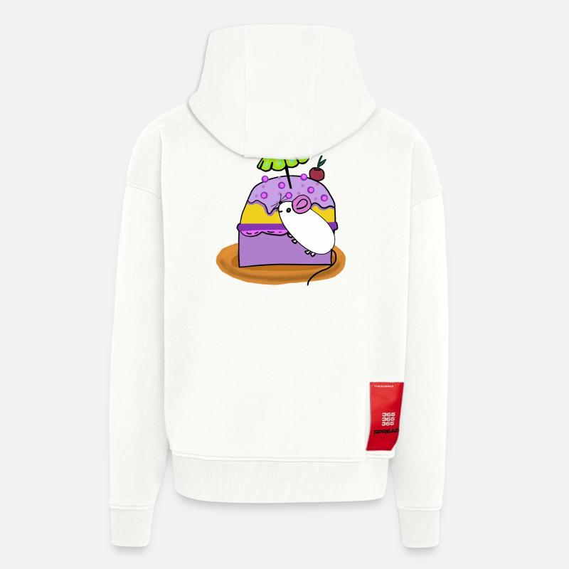 Kuchen Maus Muffin Mäuse - Zip Hoodie - made by SPREAD - OFF WHITE