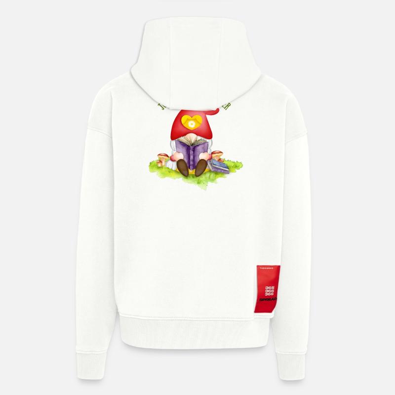 Encore un chapitre - Veste à capuche bio épaisse oversize fabriqué en UE - OFF WHITE