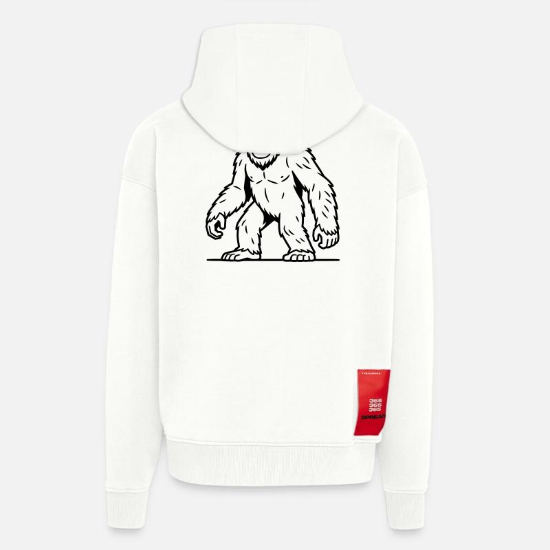 Sasquatch - Zip Hoodie - made by SPREAD - OFF WHITE