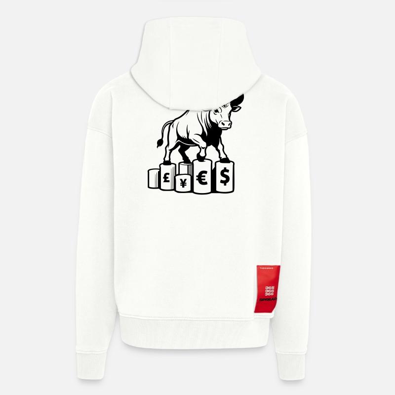 Belleger Taurus - Zip Hoodie - made by SPREAD - OFF WHITE