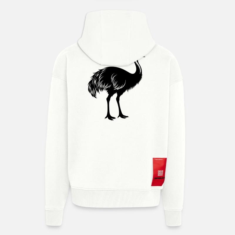 Emu - Veste à capuche bio épaisse oversize fabriqué en UE - OFF WHITE