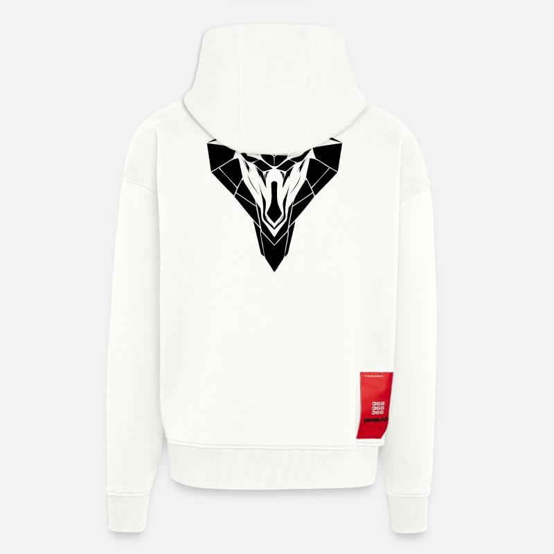 Cobra Style – Danger & Elegance - Zip Hoodie - made by SPREAD - OFF WHITE