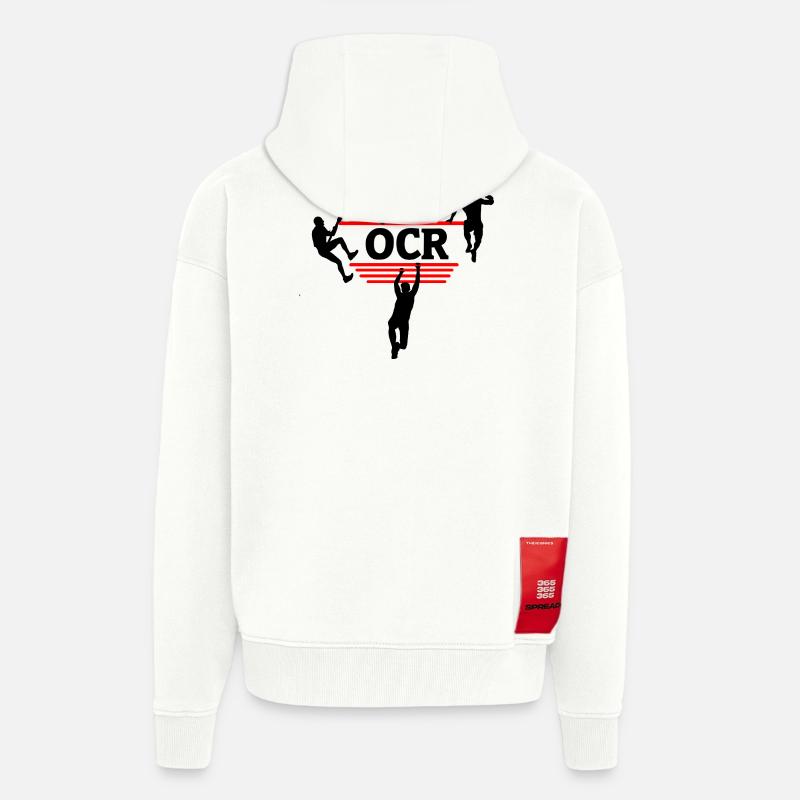 OCR Strength – Obstacle Focus Design - Zip Hoodie - made by SPREAD - OFF WHITE