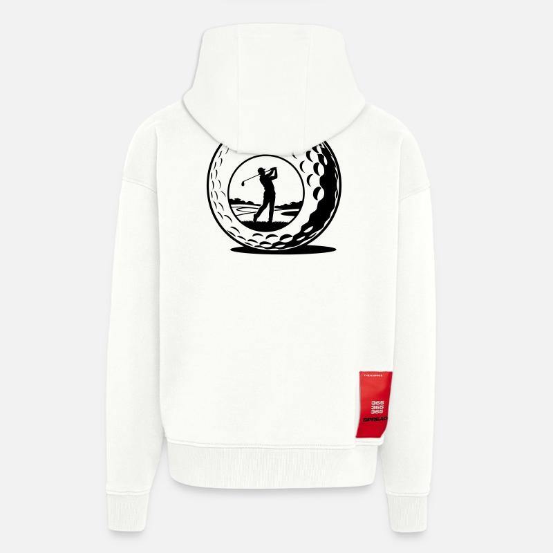 Golfball - Zip Hoodie - made by SPREAD - OFF WHITE