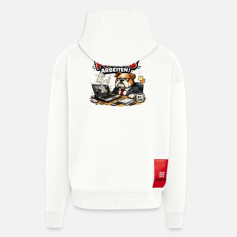 Einmal mit Profis arbeiten - Zip Hoodie - made by SPREAD - OFF WHITE