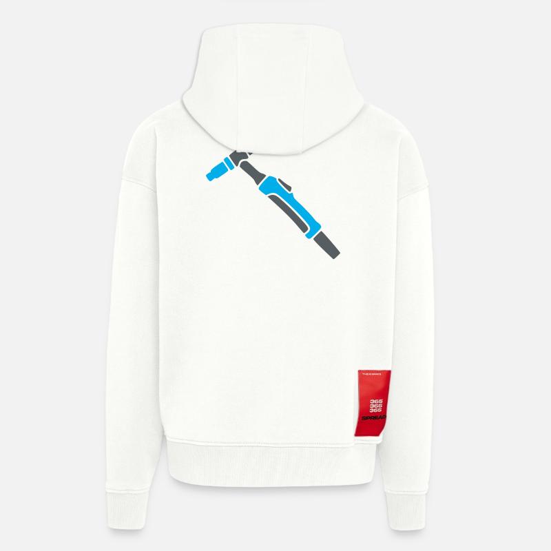 WIG Brenner Schweißgerät Profi - Zip Hoodie - made by SPREAD - OFF WHITE