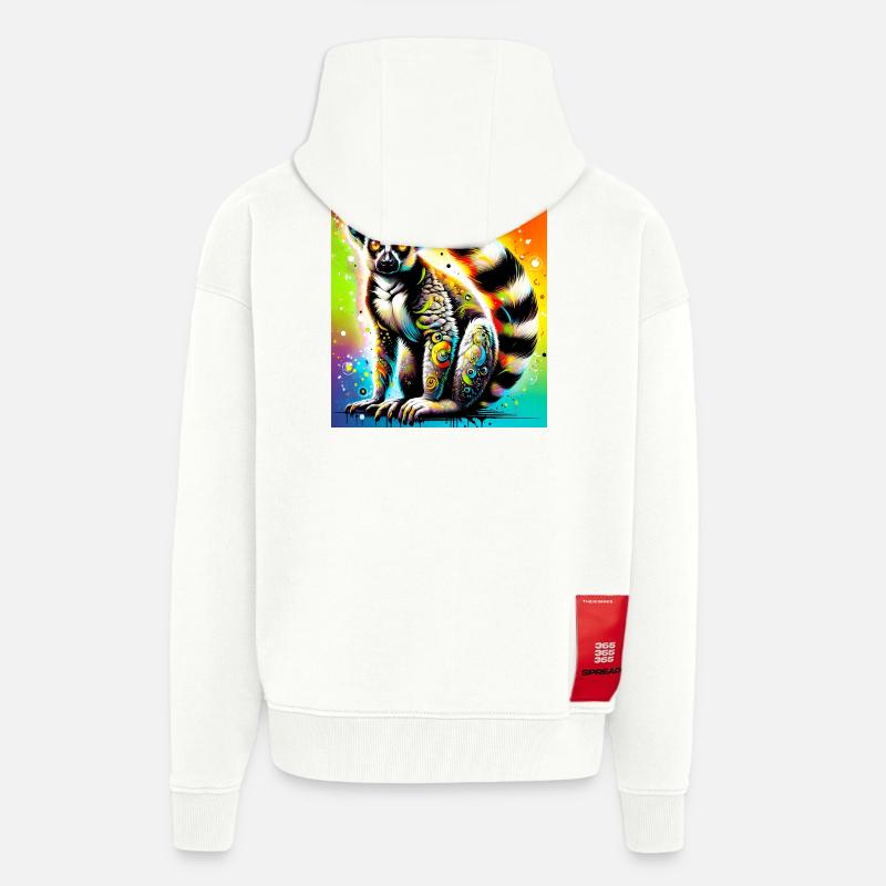 Lemur - Zip Hoodie - made by SPREAD - OFF WHITE