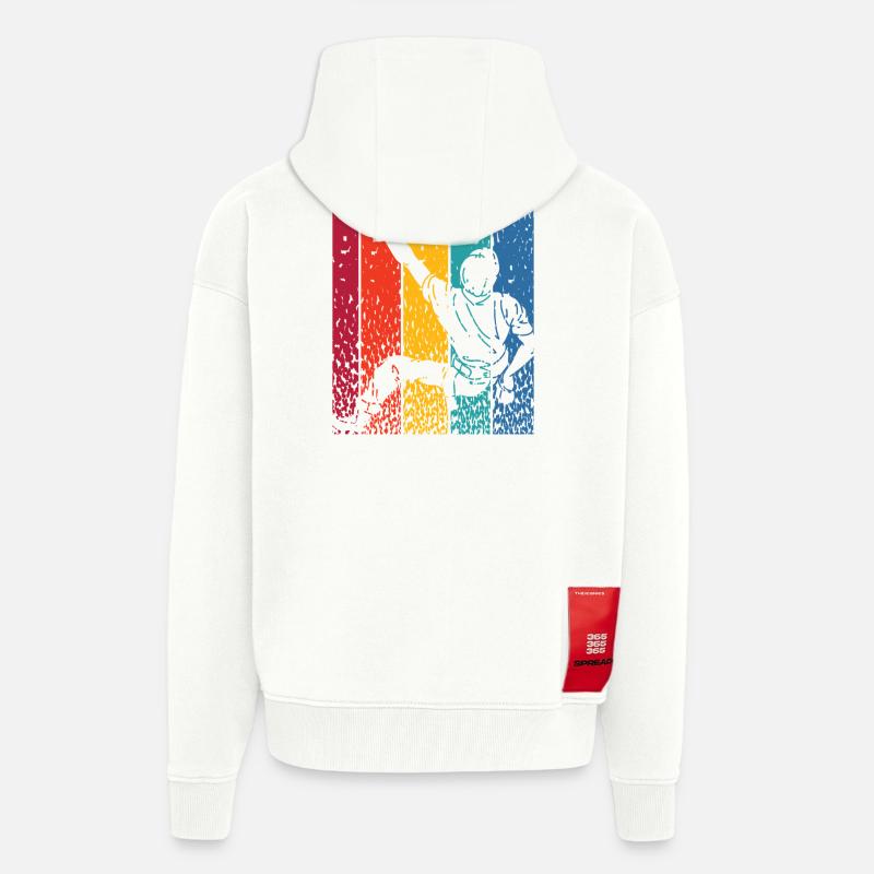 Boulderer Boulder Bouldering - Zip Hoodie - made by SPREAD - OFF WHITE