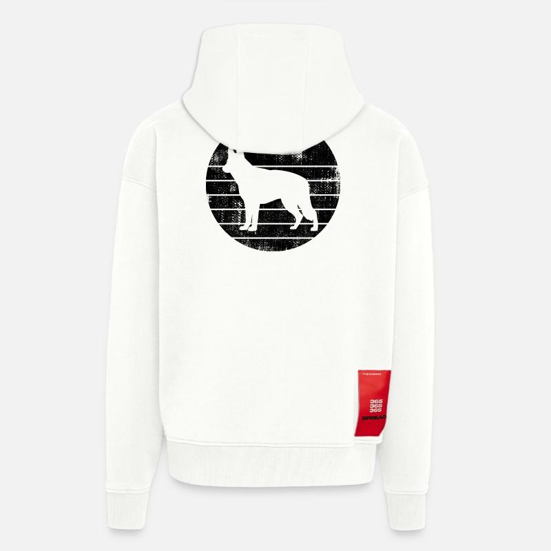 German Shepherd - Zip Hoodie - made by SPREAD - OFF WHITE