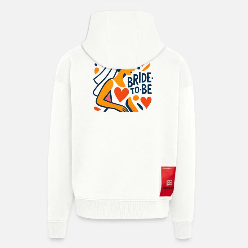 Future mariée - Veste à capuche bio épaisse oversize fabriqué en UE - OFF WHITE