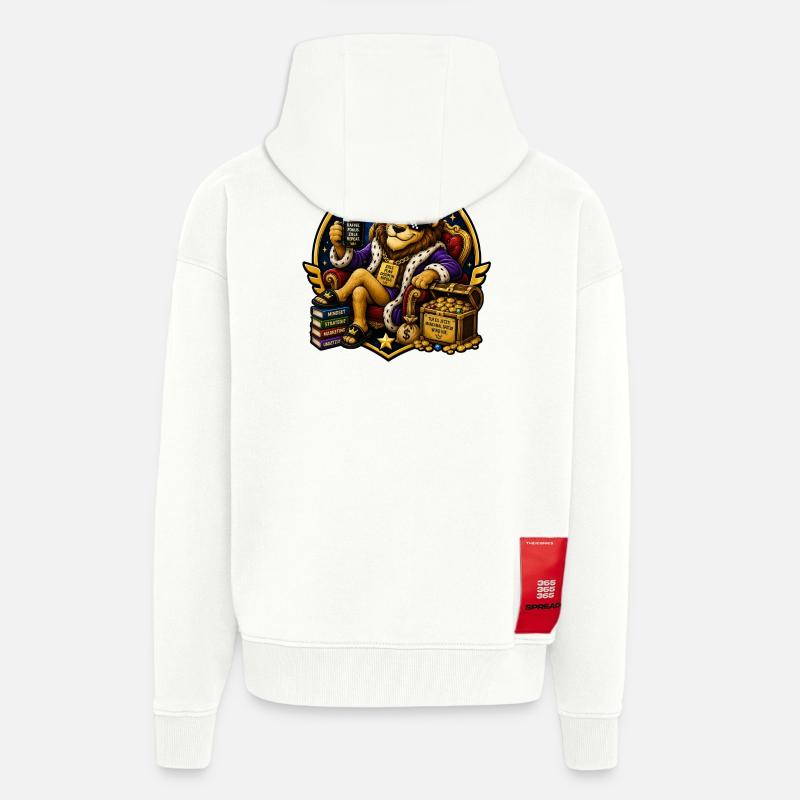 König des Mindsets - Zip Hoodie - made by SPREAD - OFF WHITE