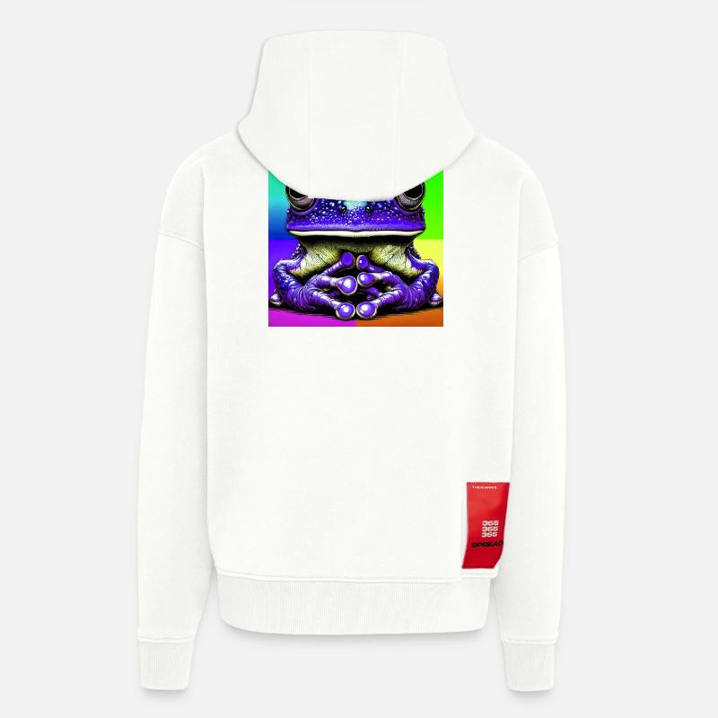 Frosch - Zip Hoodie - made by SPREAD - OFF WHITE