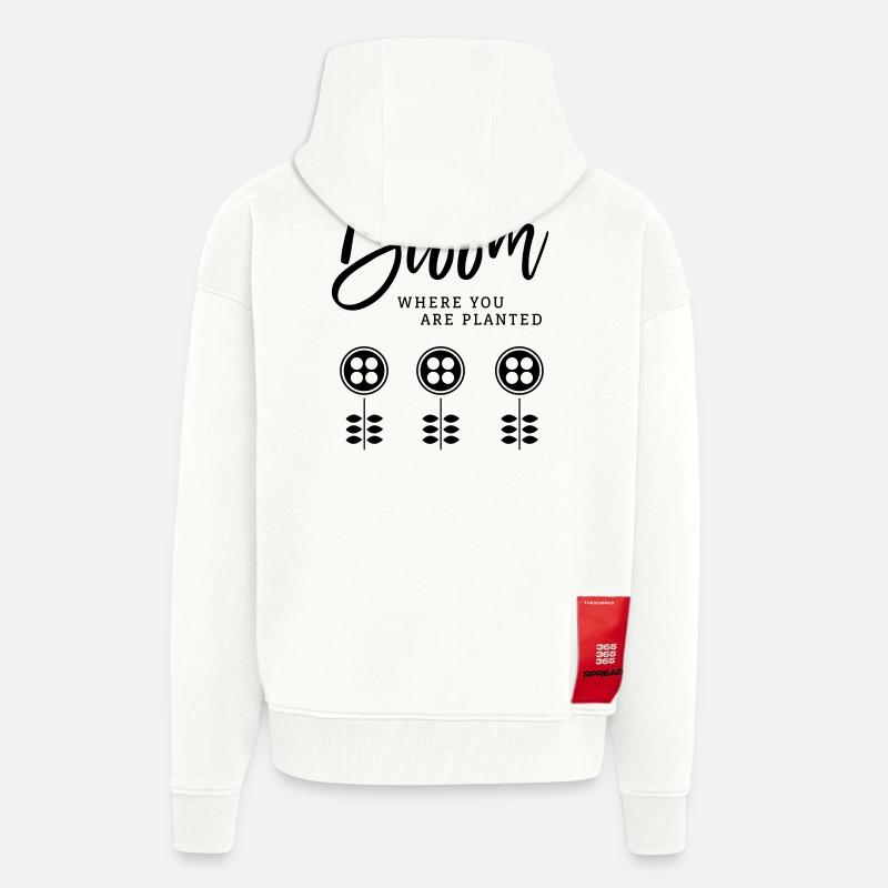 Bloom - Zip Hoodie - made by SPREAD - OFF WHITE
