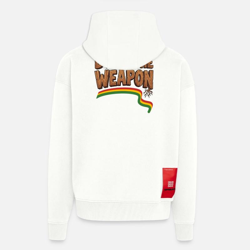 Dub Reggae Weapon - Zip Hoodie - made by SPREAD - OFF WHITE