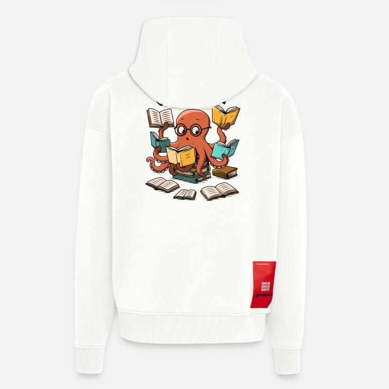 überbucht - Zip Hoodie - made by SPREAD - OFF WHITE