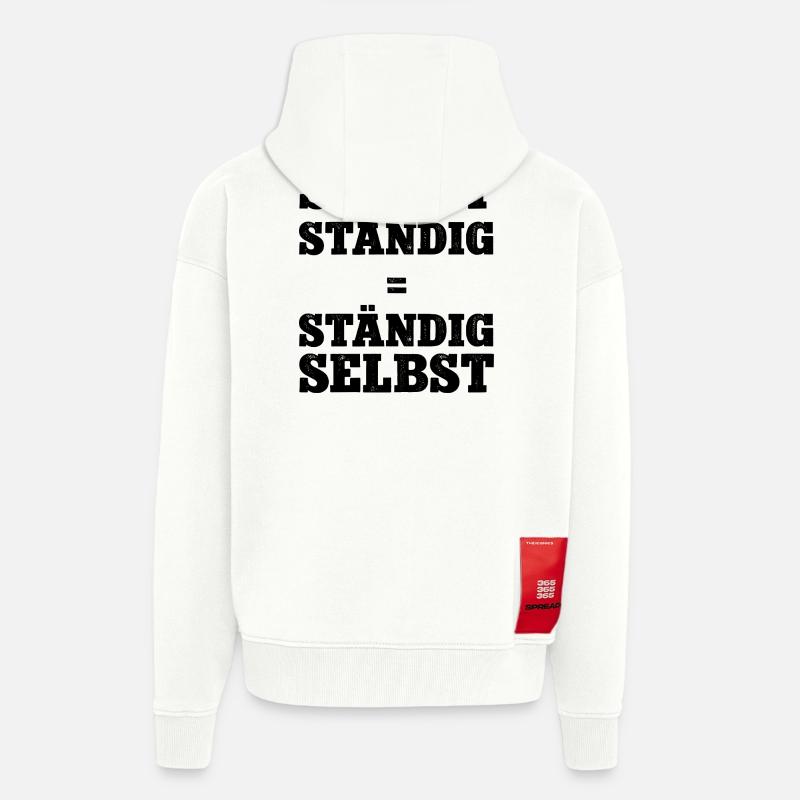 Selbstständig Selbstständigkeit Chef Werden Firma - Zip Hoodie - made by SPREAD - OFF WHITE