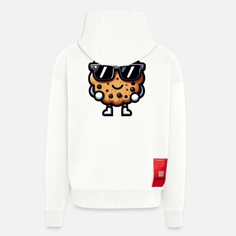 Cookie chic sunglasses - Zip Hoodie - made by SPREAD - OFF WHITE