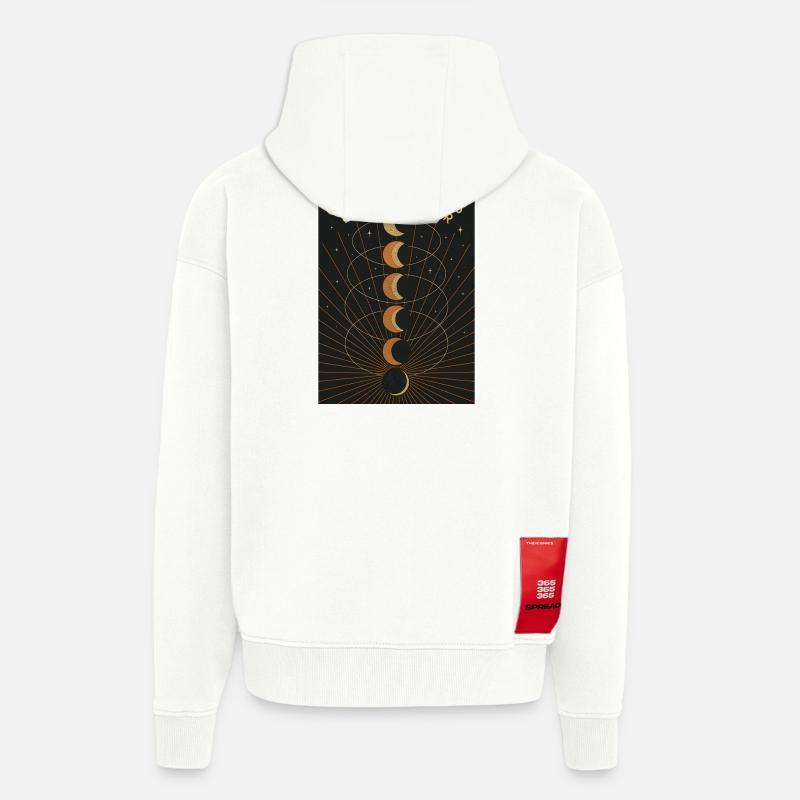 Shadow Hunt | Solar eclipse - Zip Hoodie - made by SPREAD - OFF WHITE