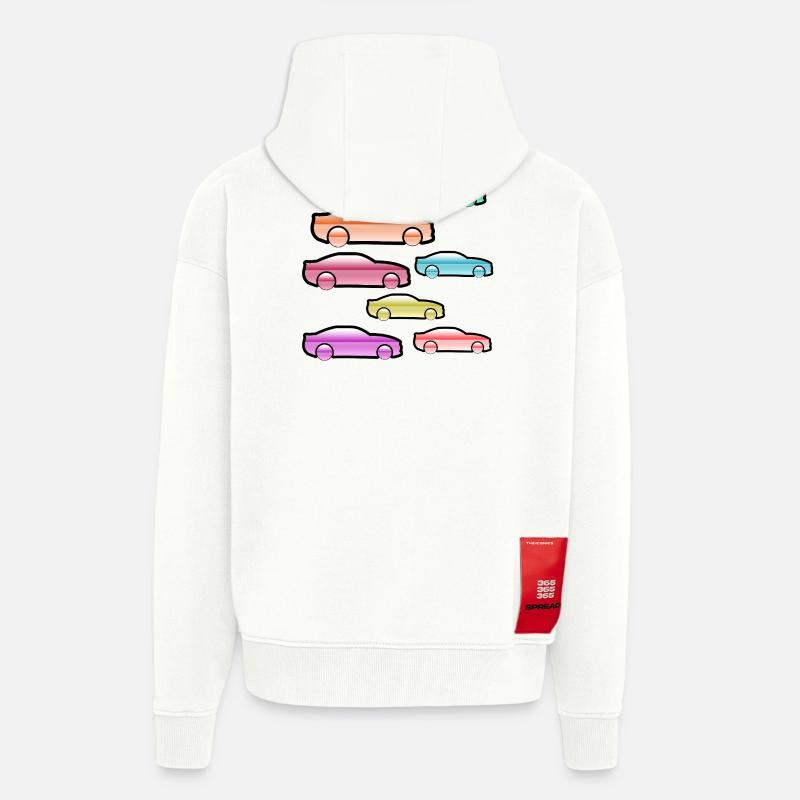 Automobiles - Veste à capuche bio épaisse oversize fabriqué en UE - OFF WHITE