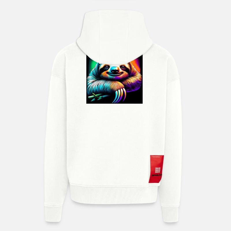 Faultier - Zip Hoodie - made by SPREAD - OFF WHITE