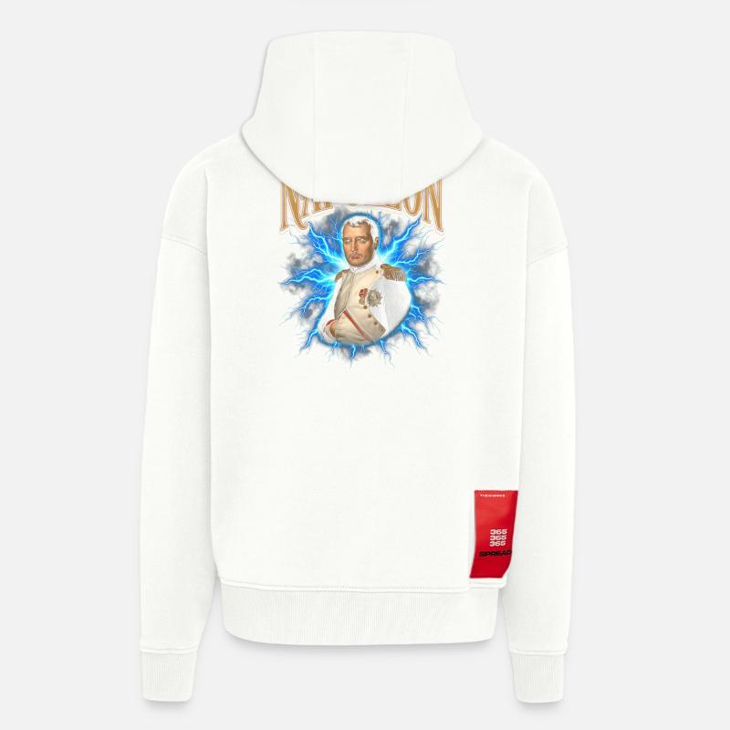 Napoleon Flashlight Aura - Zip Hoodie - made by SPREAD - OFF WHITE