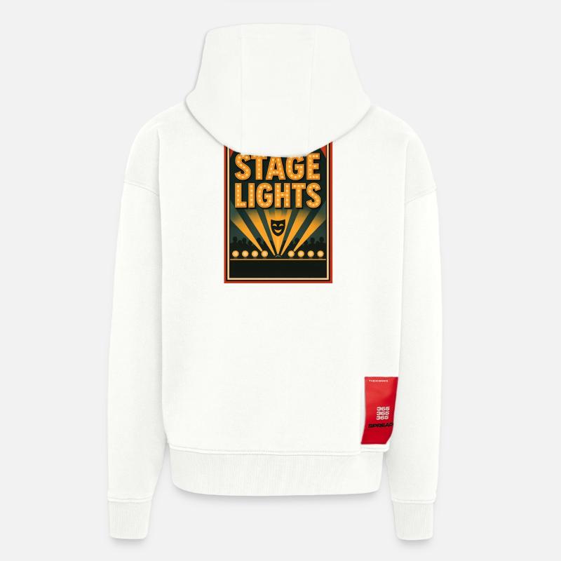 Propulsé par Spotlight | Théâtre Scène - Veste à capuche bio épaisse oversize fabriqué en UE - OFF WHITE