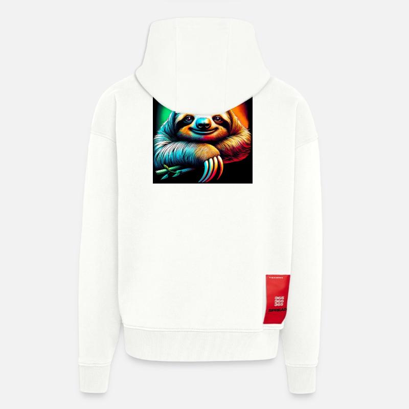 Faultier - Zip Hoodie - made by SPREAD - OFF WHITE